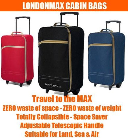 Benzi 55x35x20cm Cabin Bag 1.3 Kg Black