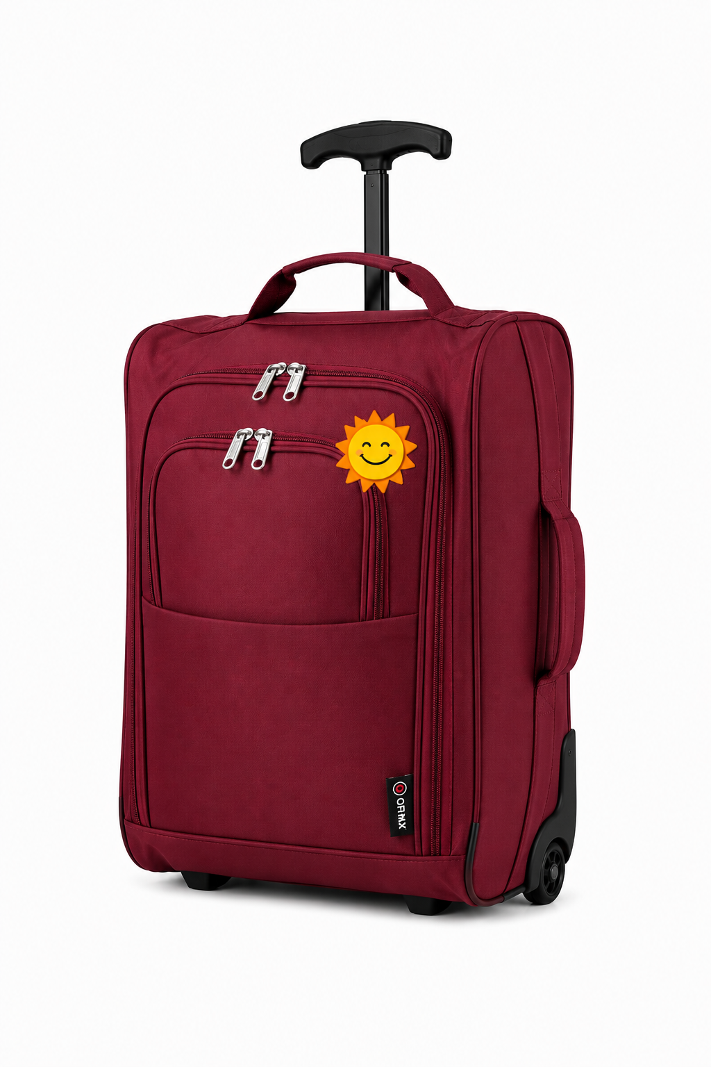 5 Cities Hand Luggage Cabin Bag (55x40x20cm) Burgundy (Wine)