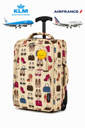 5 Cities Hand Luggage Cabin Bag (55x40x20cm) Cream Beige