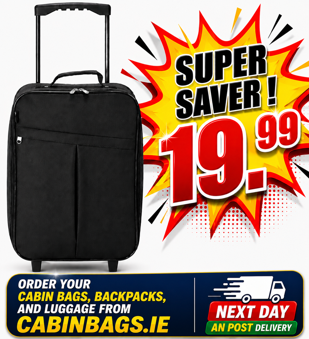 Benzi 55x35x20cm Cabin Bag 1.3 Kg Black