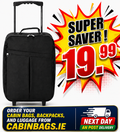 Benzi 55x35x20cm Cabin Bag 1.3 Kg Black