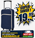 Benzi 55x35x20cm Cabin Bag 1.3 Kg Navy