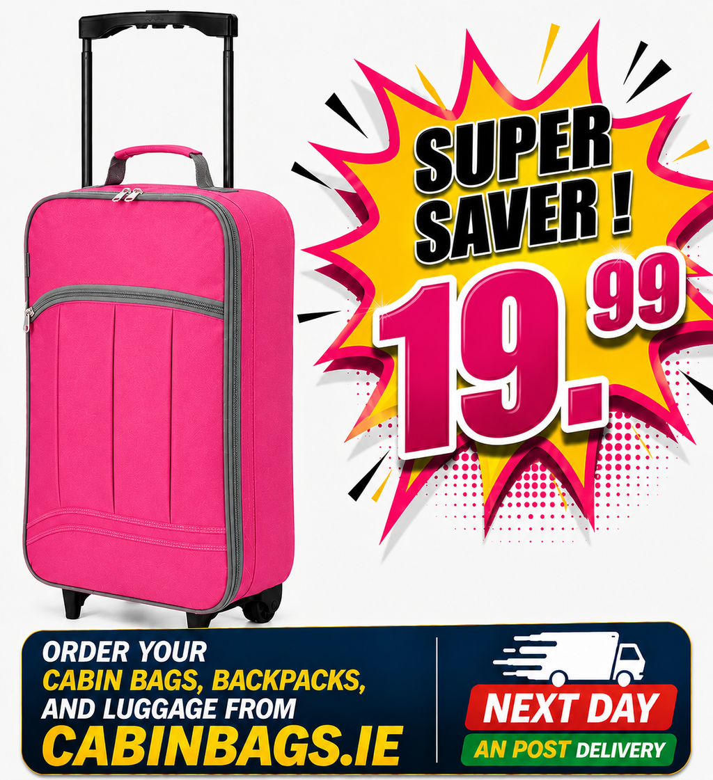 Benzi 55x35x20cm Cabin Bag 1.3 Kg Pink