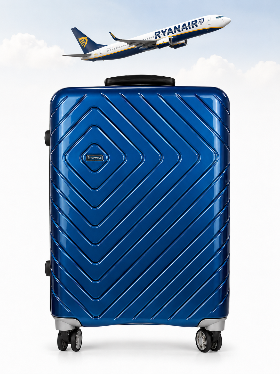Blue Ridge Super Sheen Overhead Hard Shell Spinner 55x40x20cm Blue  2.75 Kg