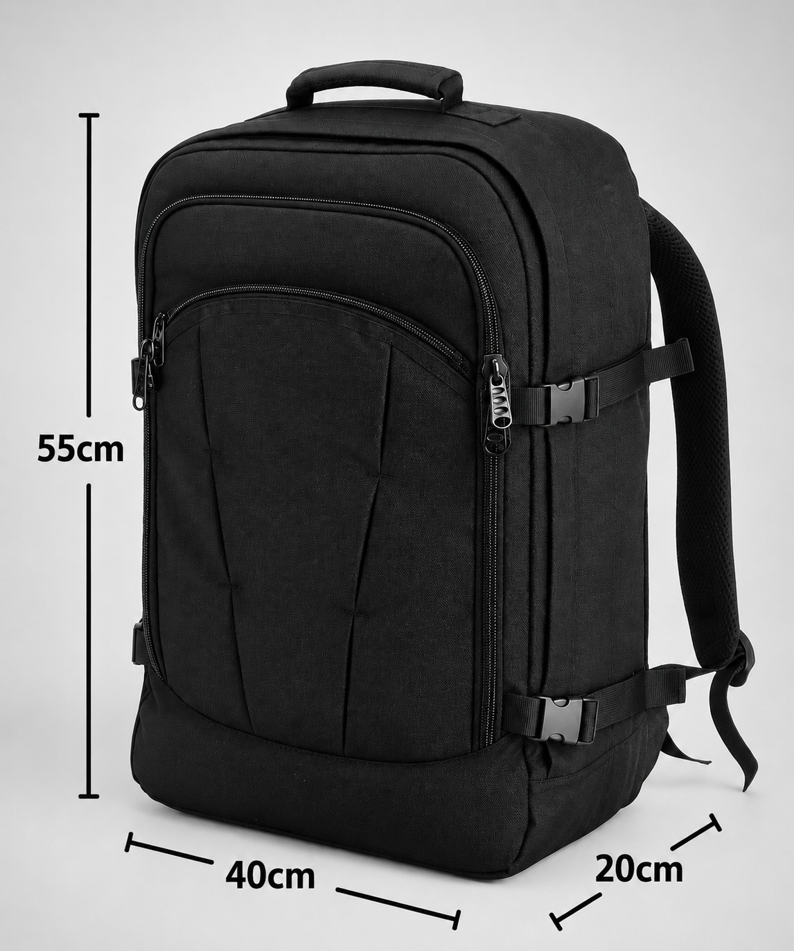 Skyrider City Cabin Backpack 55x40x20com 40Litres 0.6 Kg Classic Black