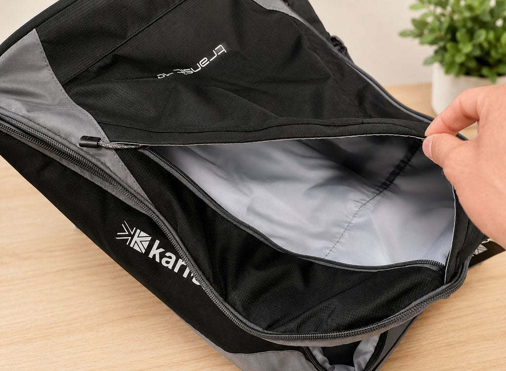 Check In Luggage Karrimor Transit 70 Litre 62x40x23cm  Trolley Backpack 2.45 kg  Black/Grey