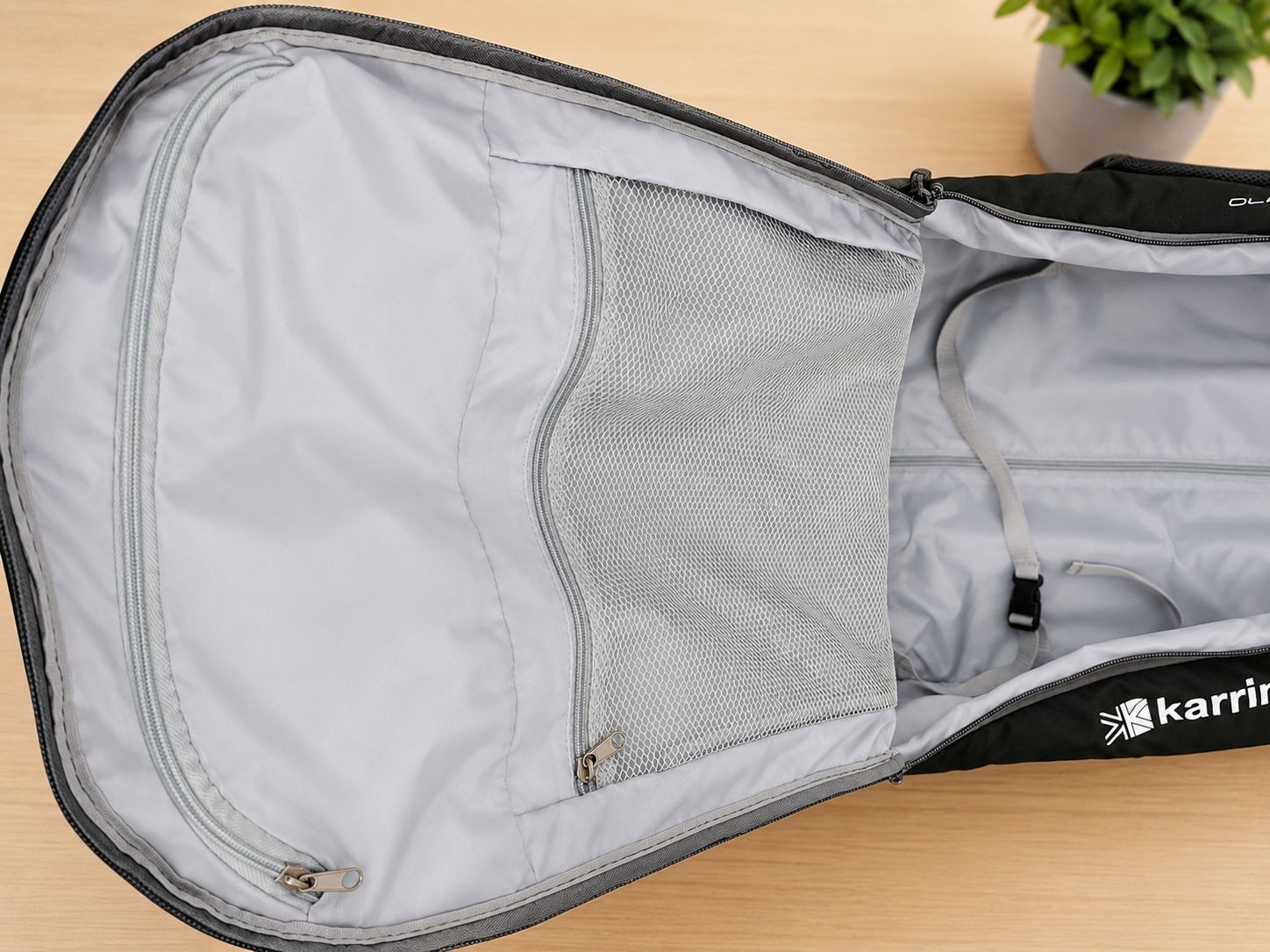 Check In Luggage Karrimor Transit 70 Litre 62x40x23cm  Trolley Backpack 2.45 kg  Black/Grey