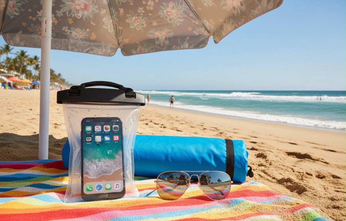 HOCO HX52 IPX8 Waterproof Phone Pouch – Universal Smartphone Dry Bag (Up to 7.2")