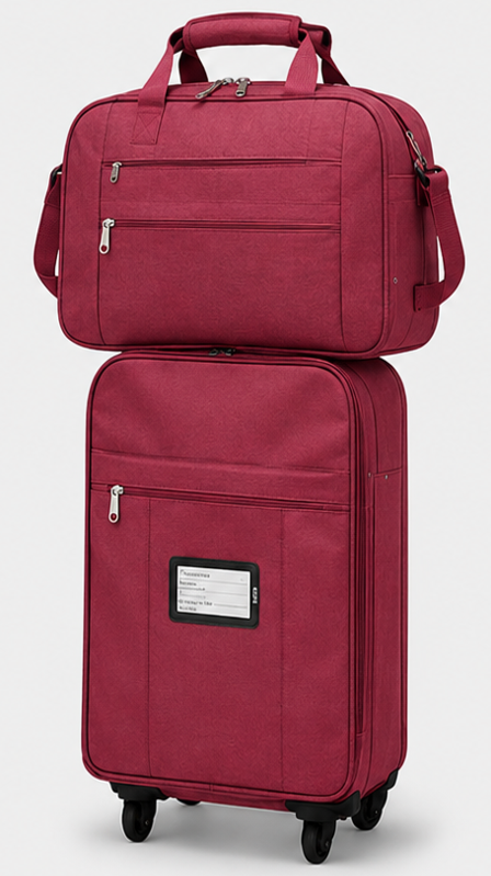 PRIORITY SIZE CABIN BAG SETS Red